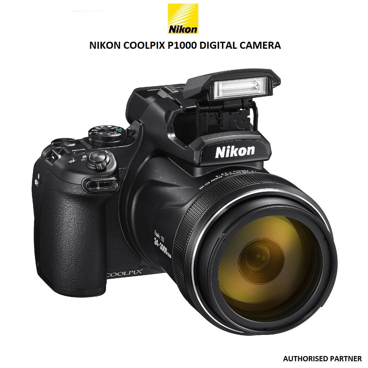 Nikon Coolpix P1000 Camera With 125x Optical Zoom (Black)