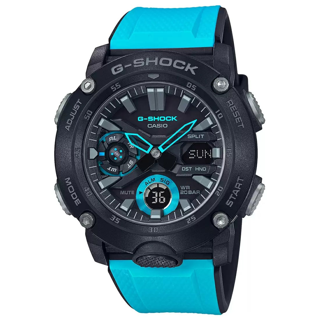 Casio G Shock Analog Digital Black Dial Men's Watch GA 2000 1A2DR G942