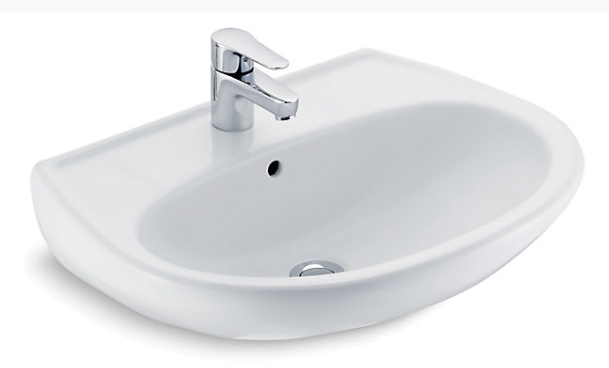 Kohler Brive Plus 540mm Wall Mount Basin With Single Faucet K-8703IN-1WH-0