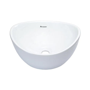Parryware Table Top Oval Shaped White Basin Area Vallure C0462