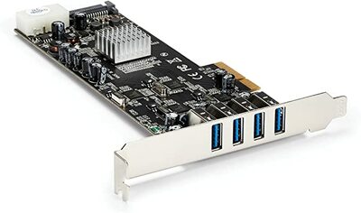 StarTech.com 4 Port USB 3.0 PCIe Card W 4 Dedicated 5Gbps Channels