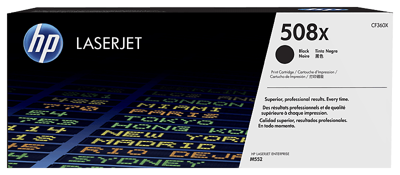 HP 508X ब्लैक कॉन्ट्रैक्ट लेजरजेट टोनर कार्ट्रिज