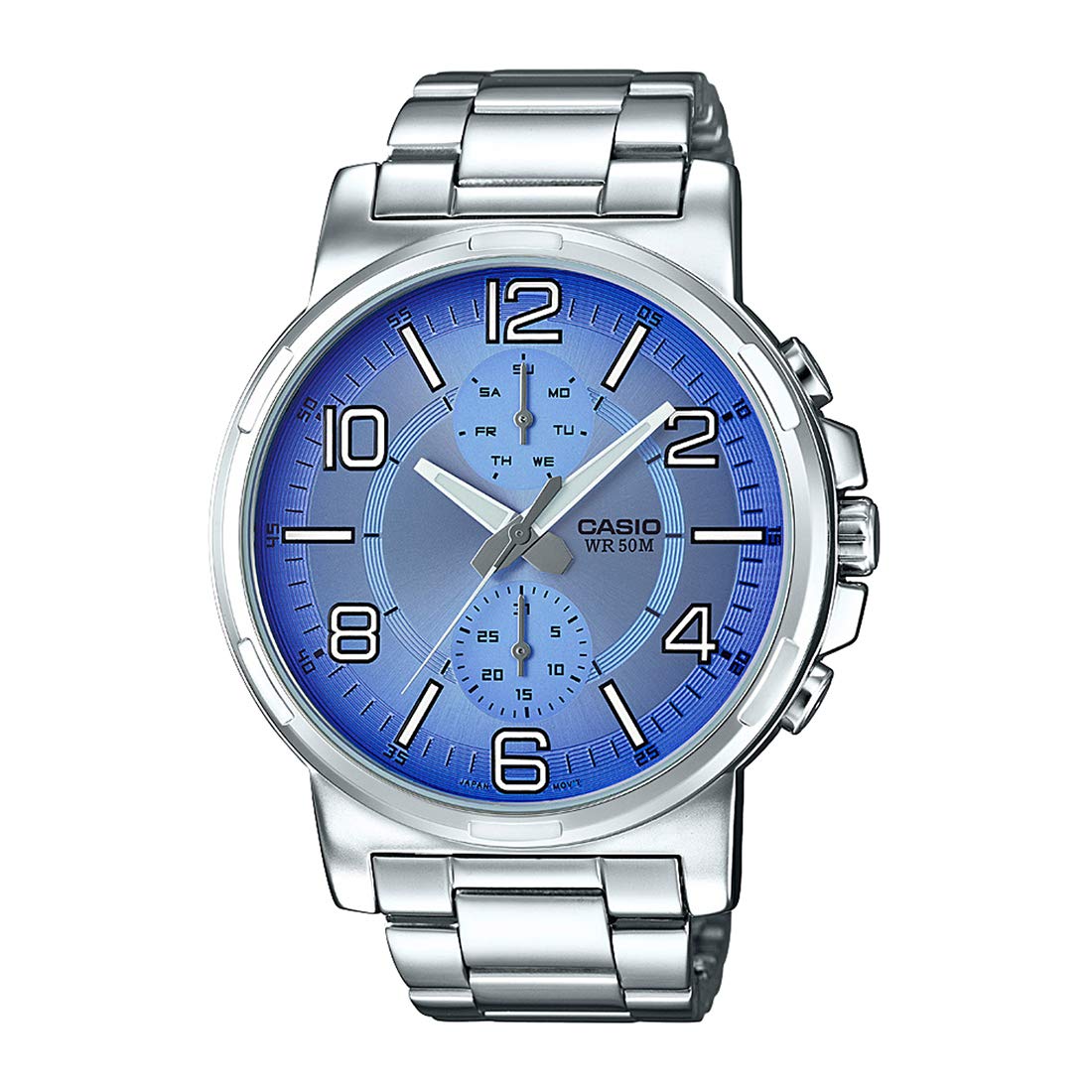 Casio Enticer Men Analog Blue Dial Men's Watch MTP E313D 2B2VDF A1213