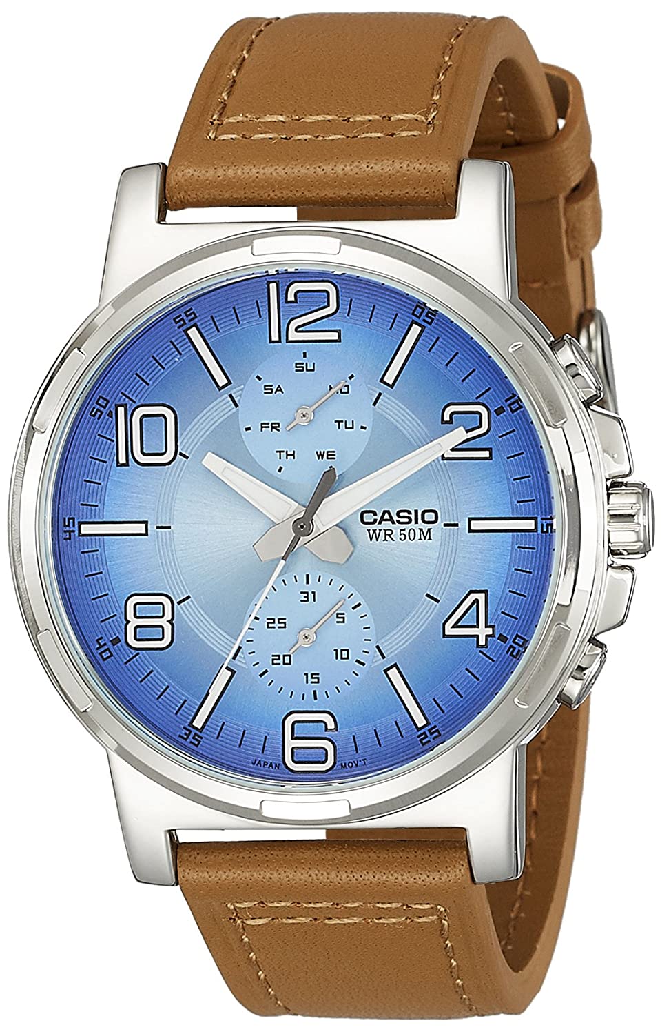 Casio Enticer Men Analog Blue Dial Men's Watch MTP E313L 2B2VDF A1215