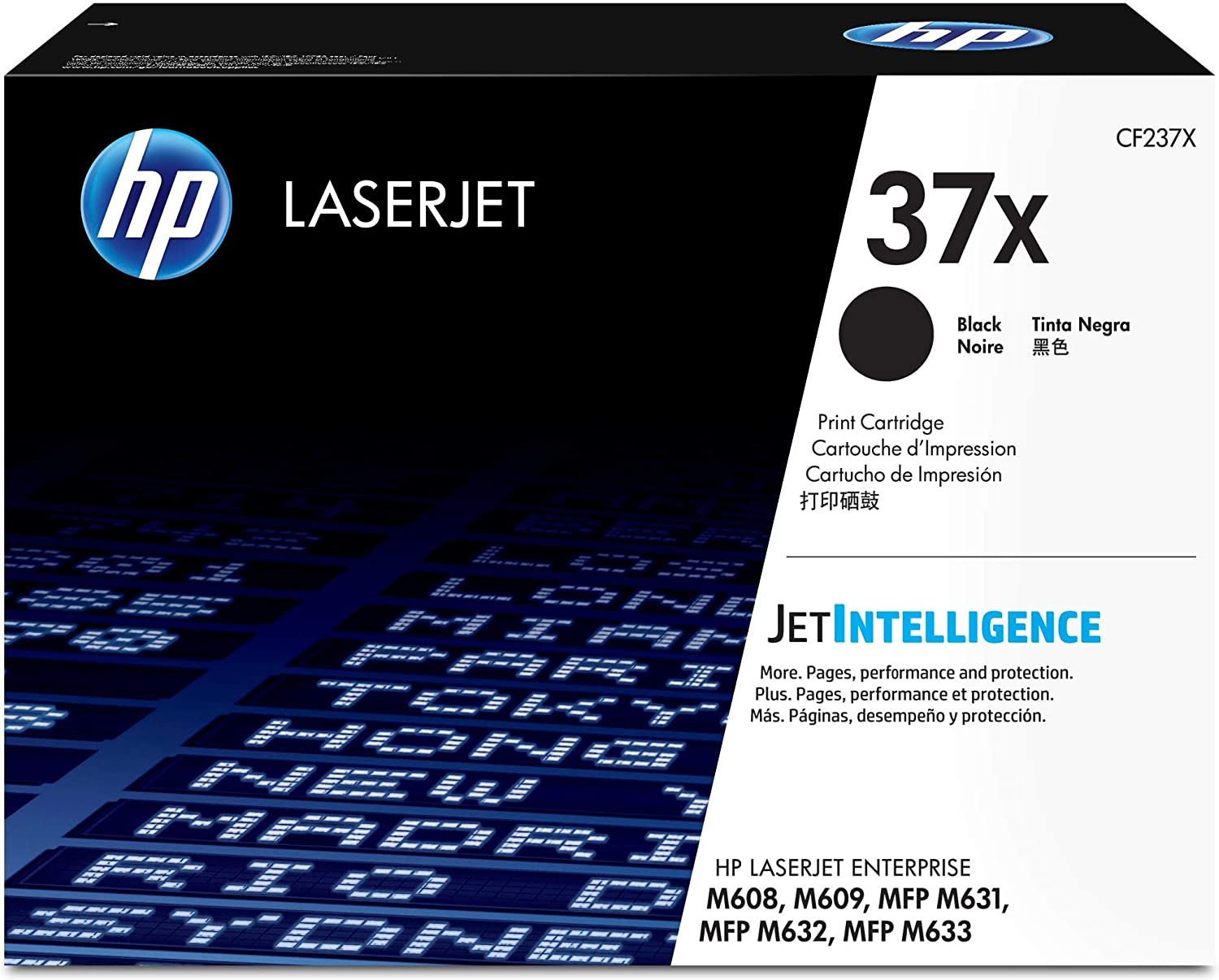 HP 37X Black LaserJet Toner Cartridge