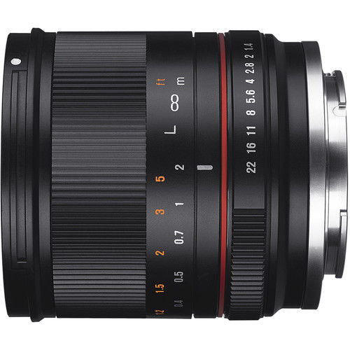 Samyang Mf 21mm F1.4 Black Lens For Canon M