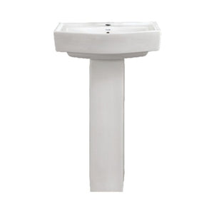 Parryware Full Pedestal Rectangle Shaped White Basin Area Luco C898F