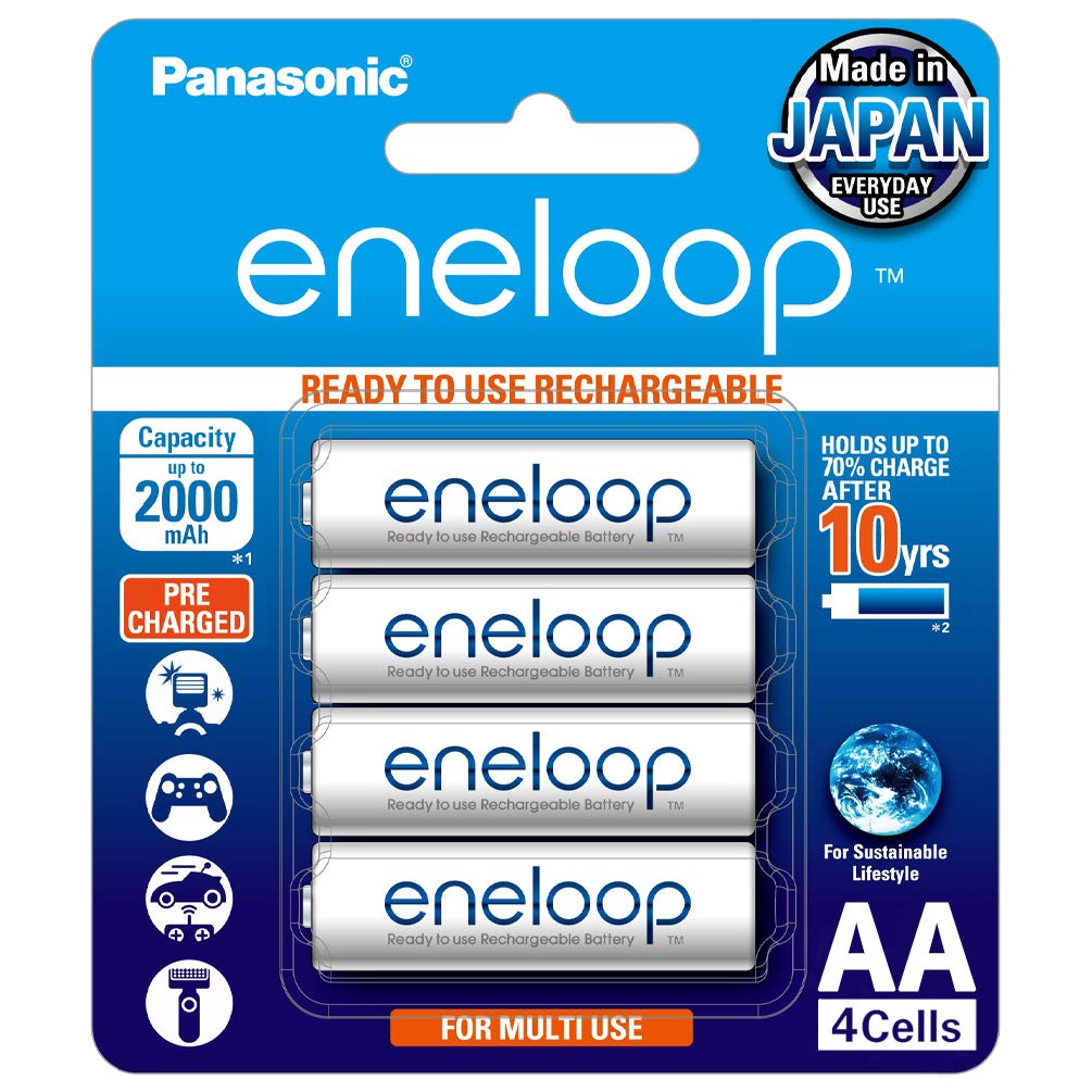 Panasonic Enveloop 2000 Nimh Pack of  8 Battries