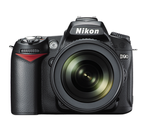 Nikon D90 12.3MP Digital SLR Camera (Black) with AF-S 18-105mm VR Lens and AF-S DX NIKKOR 35mm f/1. Twin Lens