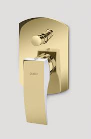 Queo Single Lever Bath & Shower Mixer For Concealed Installation (Gold)