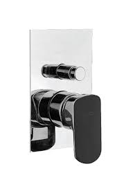 Queo Single Lever Bath & Shower Mixer For Concealed Installation (Chorme Black )