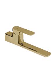 Queo Wall Mounted Single Lever Basin Mixer For Concealed Installation (Gold)