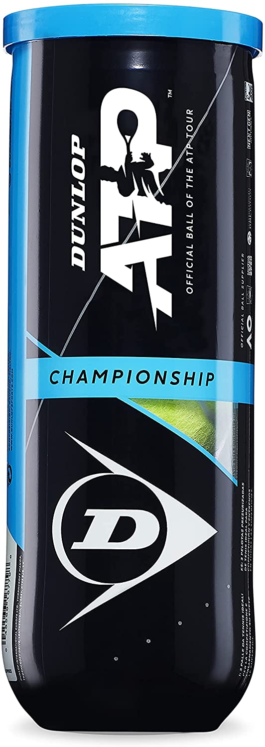 DUNLOP Unisex's 601332 Tennisball ATP Championship-3 Ball Pet,