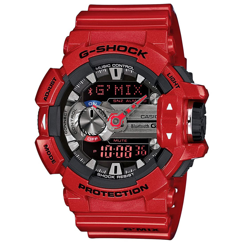 Casio G Shock Analog Digital Red Dial Men's Watch GBA 400 4ADR G559
