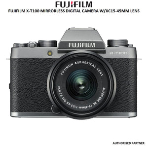 फुजीफिल्म एक्स सीरीज एक्स-टी100 मिररलेस 24.2एमपी डिजिटल एसएलआर कैमरा
