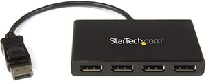StarTech.com 4 Port Multi Monitor Adapter DisplayPort 1 2 MST Hub