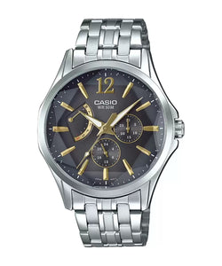 Casio Enticer Men MTP E320DY 1AVDF A1550 Silver Multi Dial Men's Watch