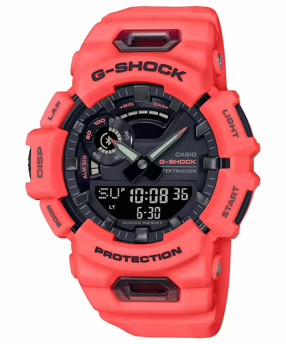 Casio G Shock GBA 900 4ADR G1137 Orange G Squad Connect Men's Watch