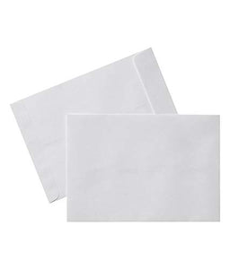 शांति सफेद सादे लिफाफे 7"x5" आकार 100 जीएसएम 2 का पैक