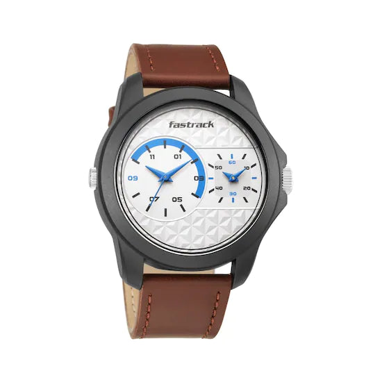 Fastrack White Dial Dual Time Watch
