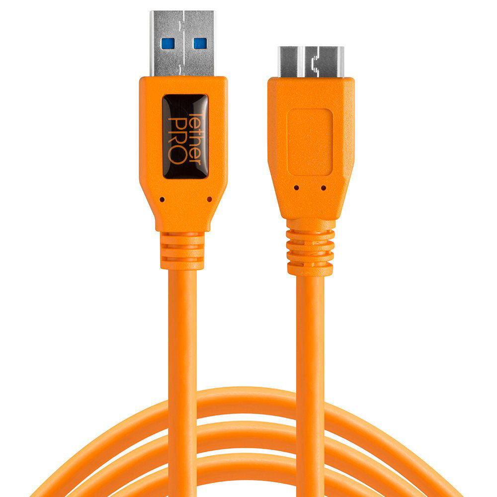 TetherPro USB 3.0 Male Type-A to USB 3.0 Micro-B Cable Orange