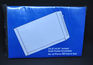 पीस क्राफ्ट पॉकेट लिफाफे 9x6.25 इंच 2 का पैक