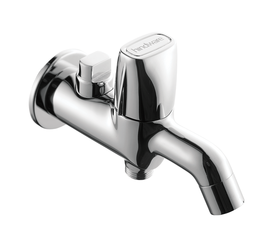 हिंदवेयर सीडर बिब कॉक- वॉल फ्लैंज के साथ 2 वे (F720004)