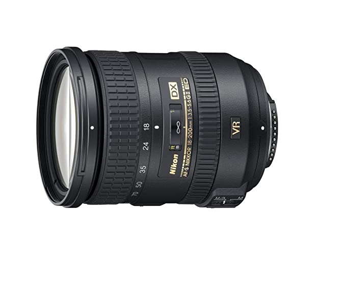 प्रयुक्त Nikon 18 200mm F3.5 5.6G IF ED AF S VR II DX टेलीफोटो ज़ूम लेंस