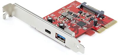 StarTech Com 2 Port 10Gbps USB A & USB C PCIe Card