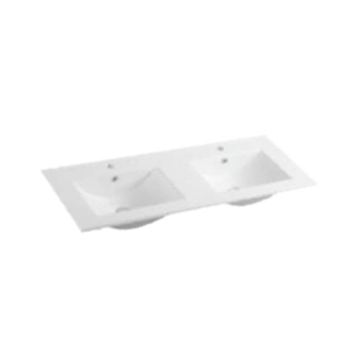 Parryware Counter Top Rectangle Shaped White Basin Area Elevate C890Y