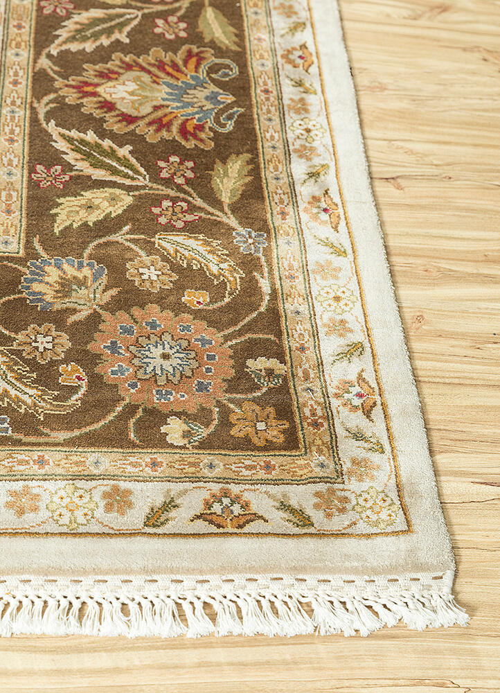 Jaipur Rugs Kashmir Rugs  Light Ivory/Cocoa Brown Color