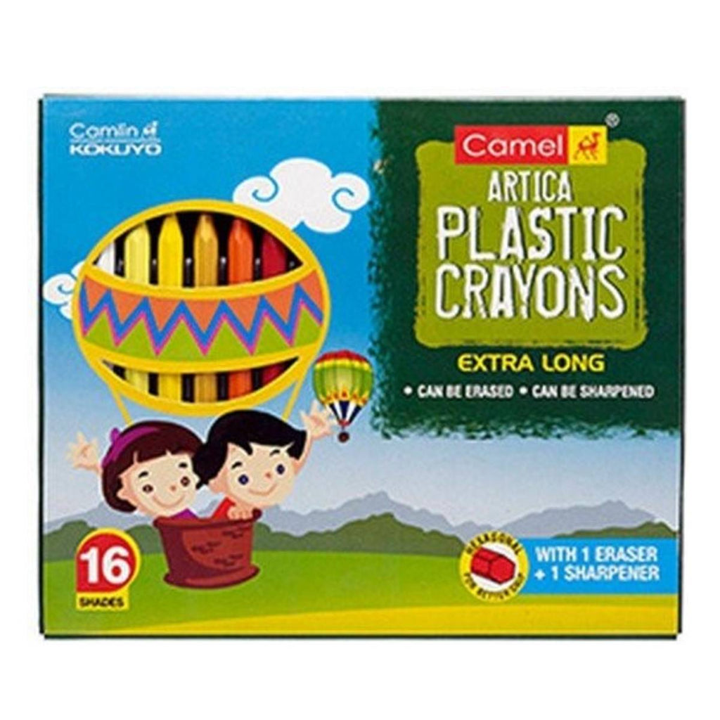 Detec™ Camel Artica Plastic Crayons 16 shades (pack of 3)