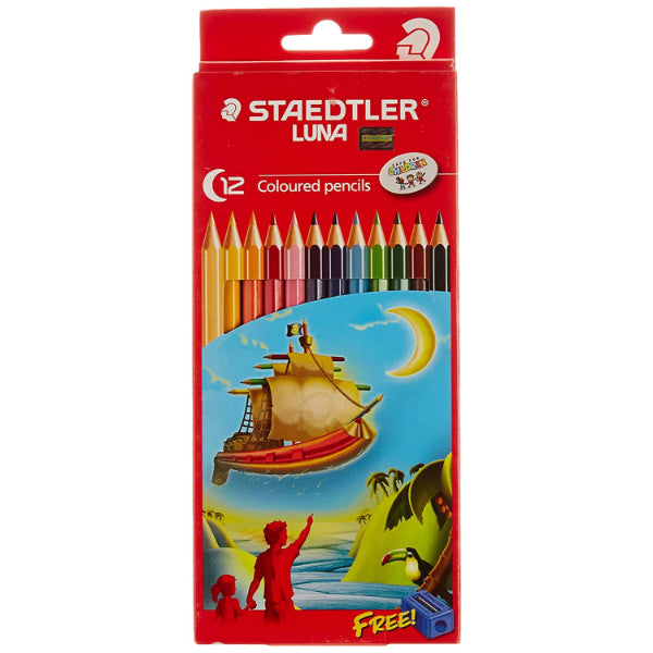 Detec™ STAEDTLER लूना कलर पेंसिल स्थायी - 12 रंगों का बॉक्स (2 का पैक)