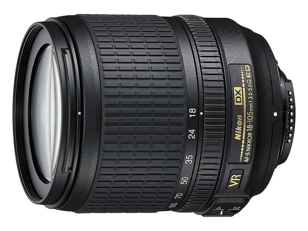 Used Nikon Af-S Dx 18-105Mm G Vr Zoom Lens for DSLR Camera Black