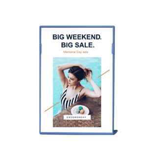 Solo Acrylic Sign Holder A6 ASHA6 Pack of 10