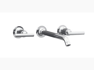Kohler Purist K-14415IN-4ND-CP Single-control wall mount basin faucet trim in polished chrome