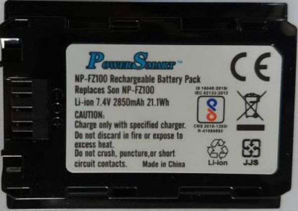 बैटरी पैक पर पावरस्मार्ट एनपी Fz100 Li