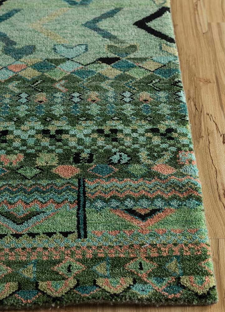Jaipur Rugs Jhopdi Modern Wool Material Hand Knotted Weaving 3x5 ft Chive