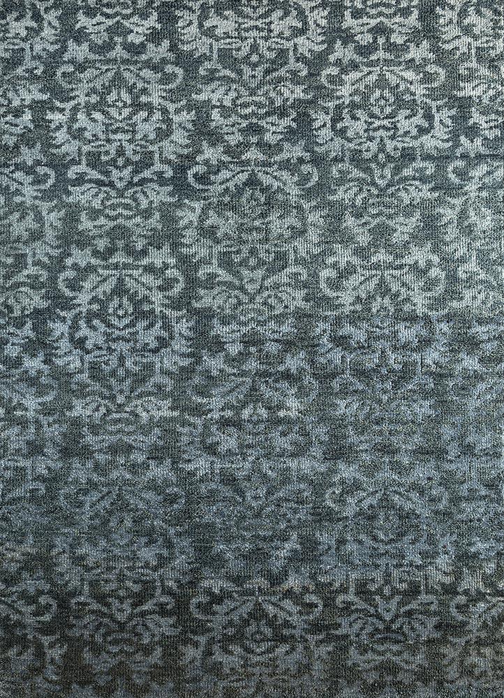 Jaipur Rugs Verna Wool And Viscose Material Hand Knotted Weaving 5x8 ft Soft Gray