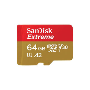 एक्शन कैमरों के लिए सैंडिस्क 64 जीबी एक्सट्रीम 160 एमबीपीएस माइक्रो एसडी कार्ड
