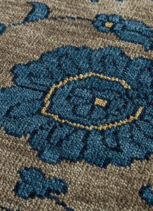 Jaipur Rugs Esme Wool Material Mild Coarse Texture 5x8 ft  Ink Blue