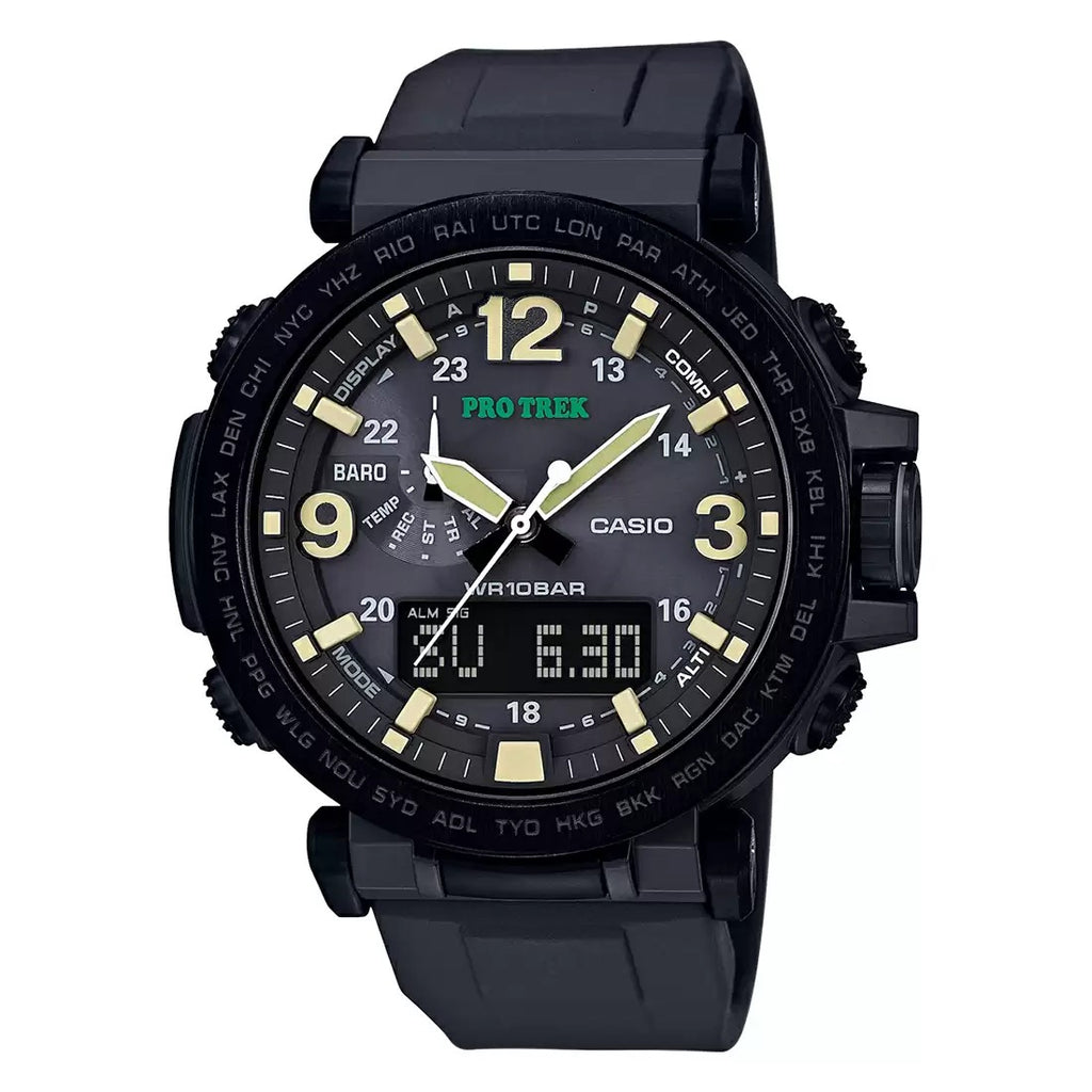 Casio Protrek PRG 600Y 1DR SL93 Black Analog Digital Men's Watch