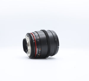 Used Samyang MF T1.5 85mm AS IF UMC II Cine Lens For Nikon