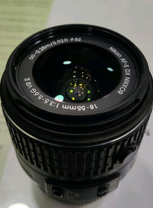 Used NIKON AF-P DX Nikkor 18 - 55 mm f/3.5-5.6G VR (3.0x) Standard Zoom Lens