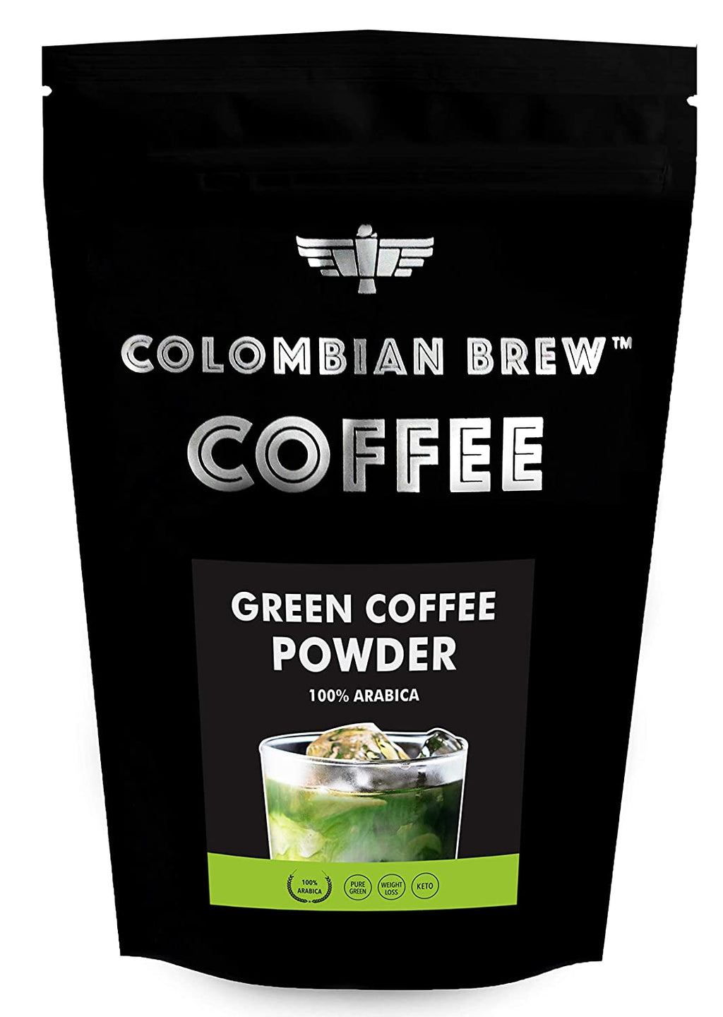 कोलम्बियाई ब्रू अरेबिका ग्रीन कॉफी पाउडर 200 ग्राम