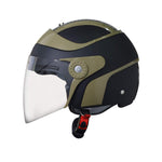गैलरी व्यूवर में इमेज लोड करें, Detec™ Open Face Helmet (Large, Matt Black Desert Storm with Clear Visor)
