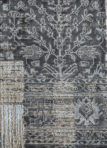 Jaipur Rugs Eden Wool And Bamboo Silk Material Hand Knotted Weaving 2x3 ft Medium Gray