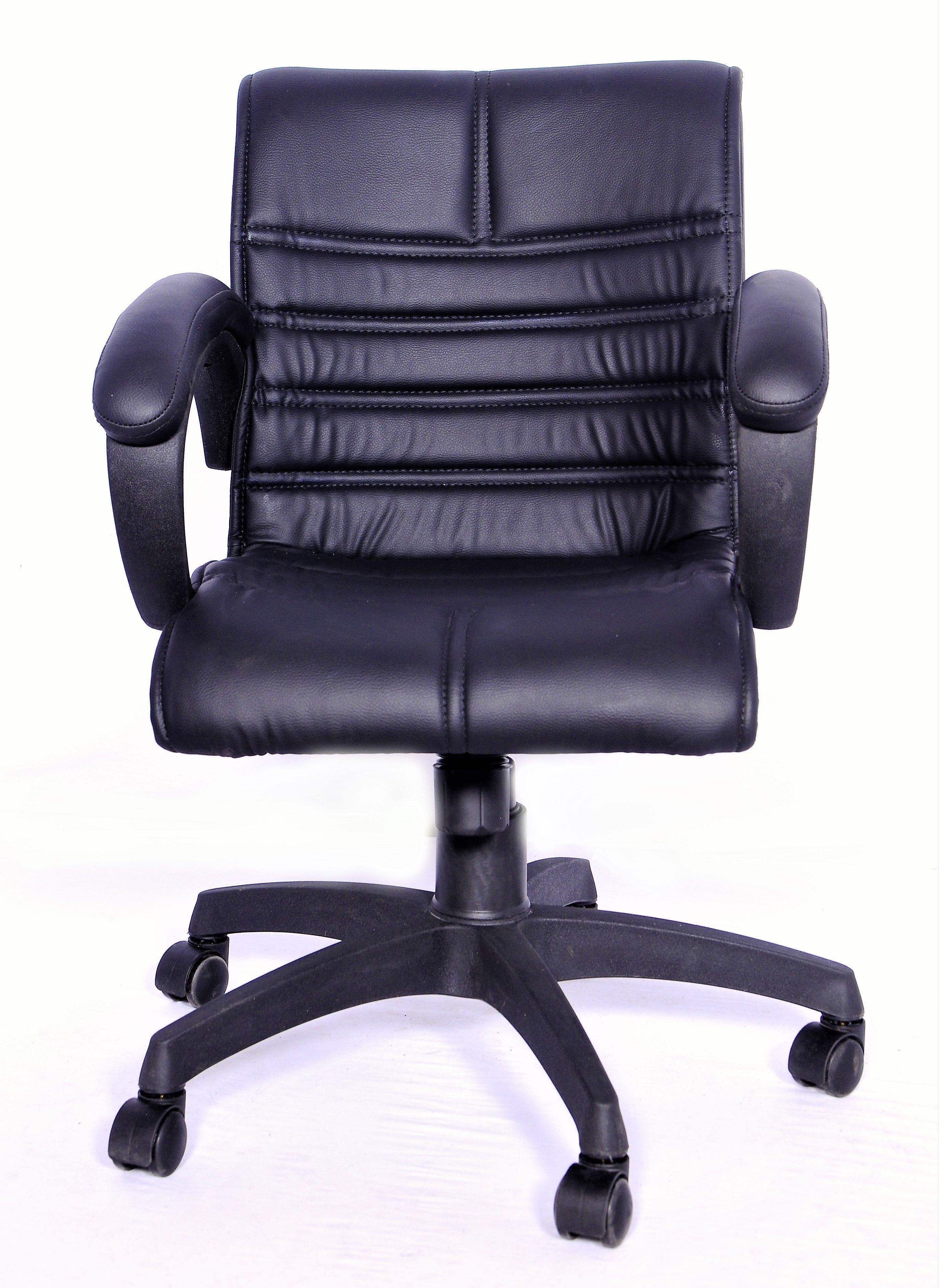 Detec™ Adiko Low back Office chair/Computer Chair in Black With PP Base
