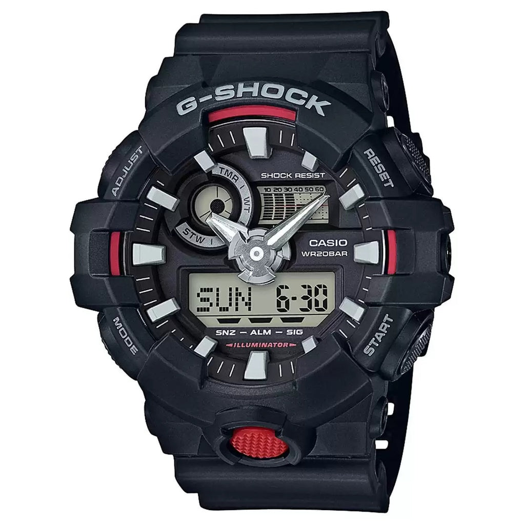 Casio G Shock Analog Digital Black Dial Men's Watch G714 GA-700-1ADR