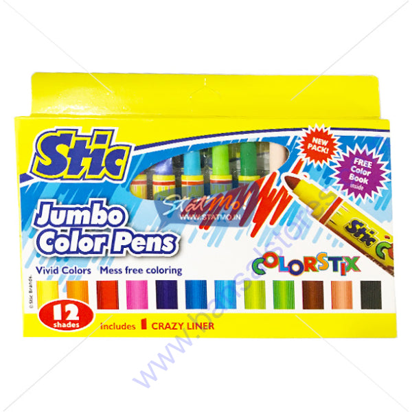 Detec™ Stic Colorstix Color Pens 12 Shades CX820 (Pack of 2)